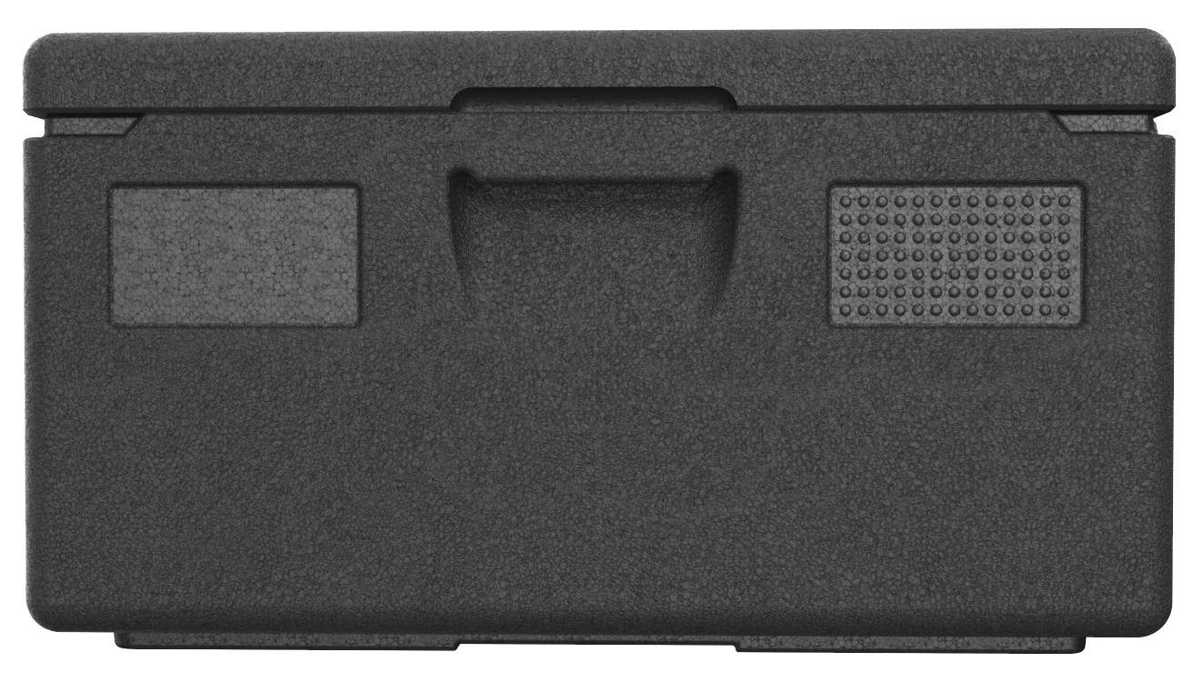 Thermobox KÄNGABOX® Warmhaltebox Isolierbox Bäckermaß 60x40 cm 80 Liter schwarz 