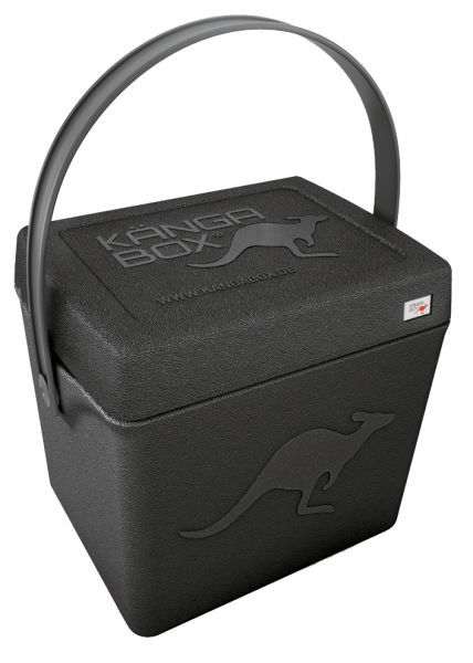 schwarz 21 Liter Thermobox KÄNGABOX® Warmhaltebox Isolierbox Kühlbox TRIP 